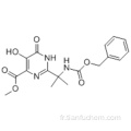 ACIDE 1,6-DIHYDRO-5-HYDROXY-2- [1-METHYL-1 - [[(PHENYLMETHOXY) CARBONYL] AMINO] ETHYL] -6-OXO-METHYL ESTER CAS 519032-08 D&#39;ACIDE 4-PYRIMIDINECARBOXYLIQUE